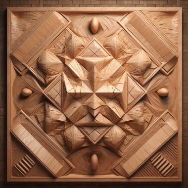 Patterns and decorations Geometric 1 3d model